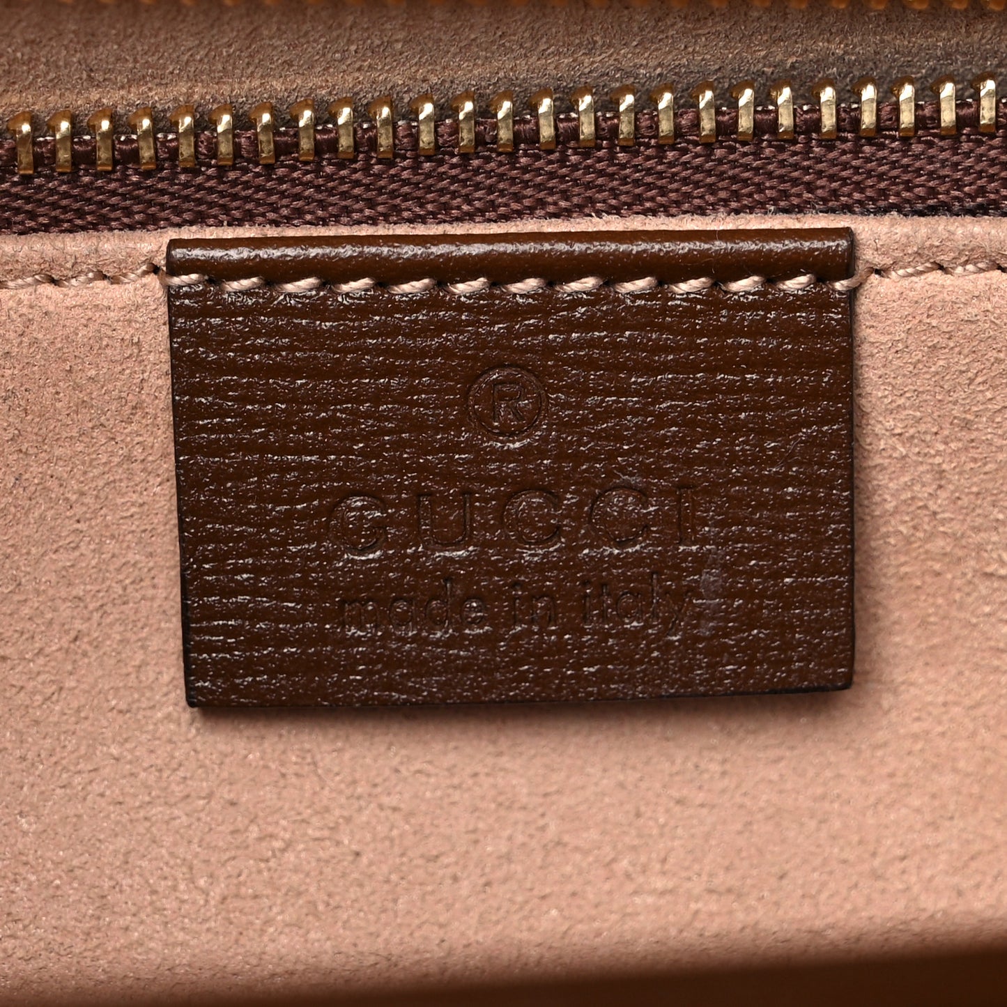 GG Supreme Monogram Horsebit 1955 Shoulder Bag Beige Brown Sugar