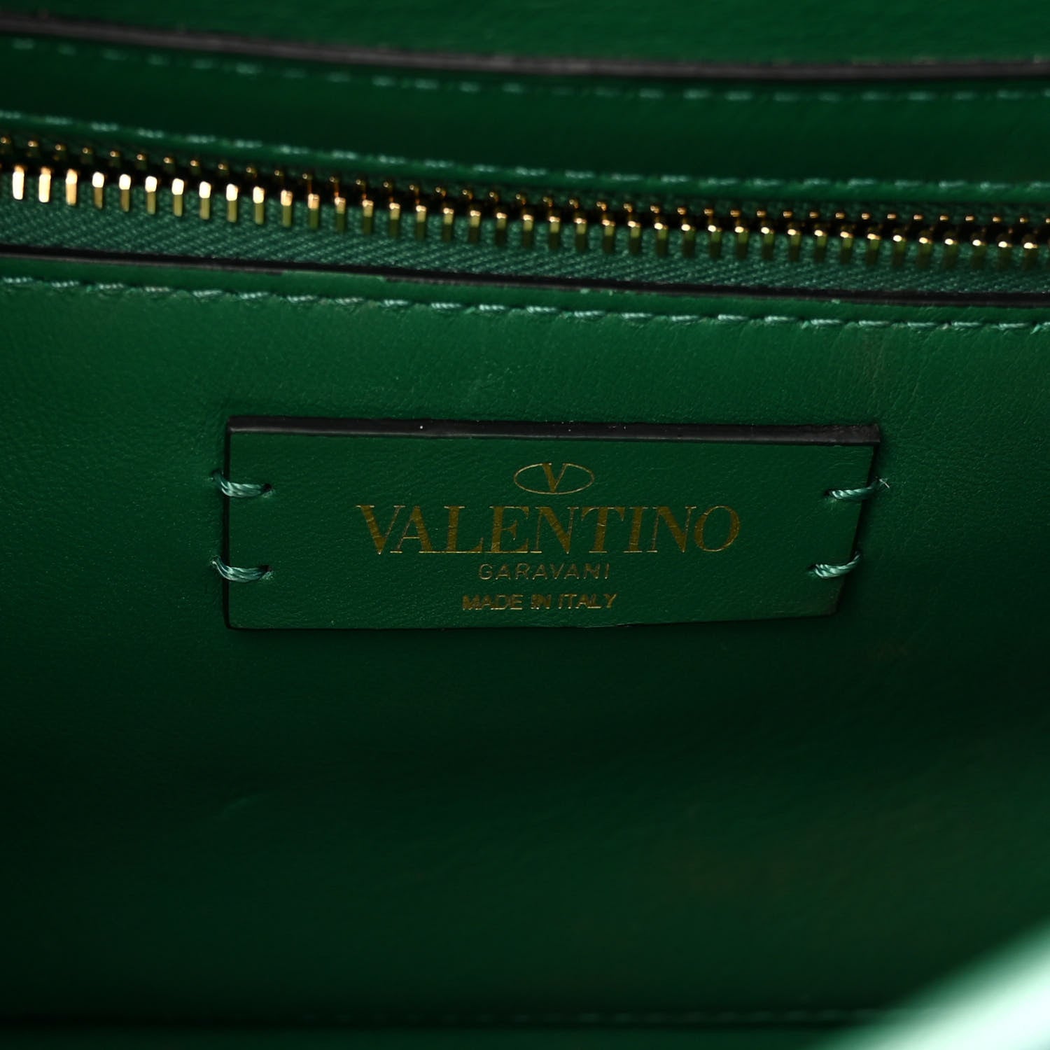 Valentino Garavani Nappa Large Roman Stud Shoulder Bag Jungle 6 of 10