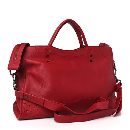 Balenciaga Veau Soyeux Perforated Blackout City Rouge Groseille 3 of 9