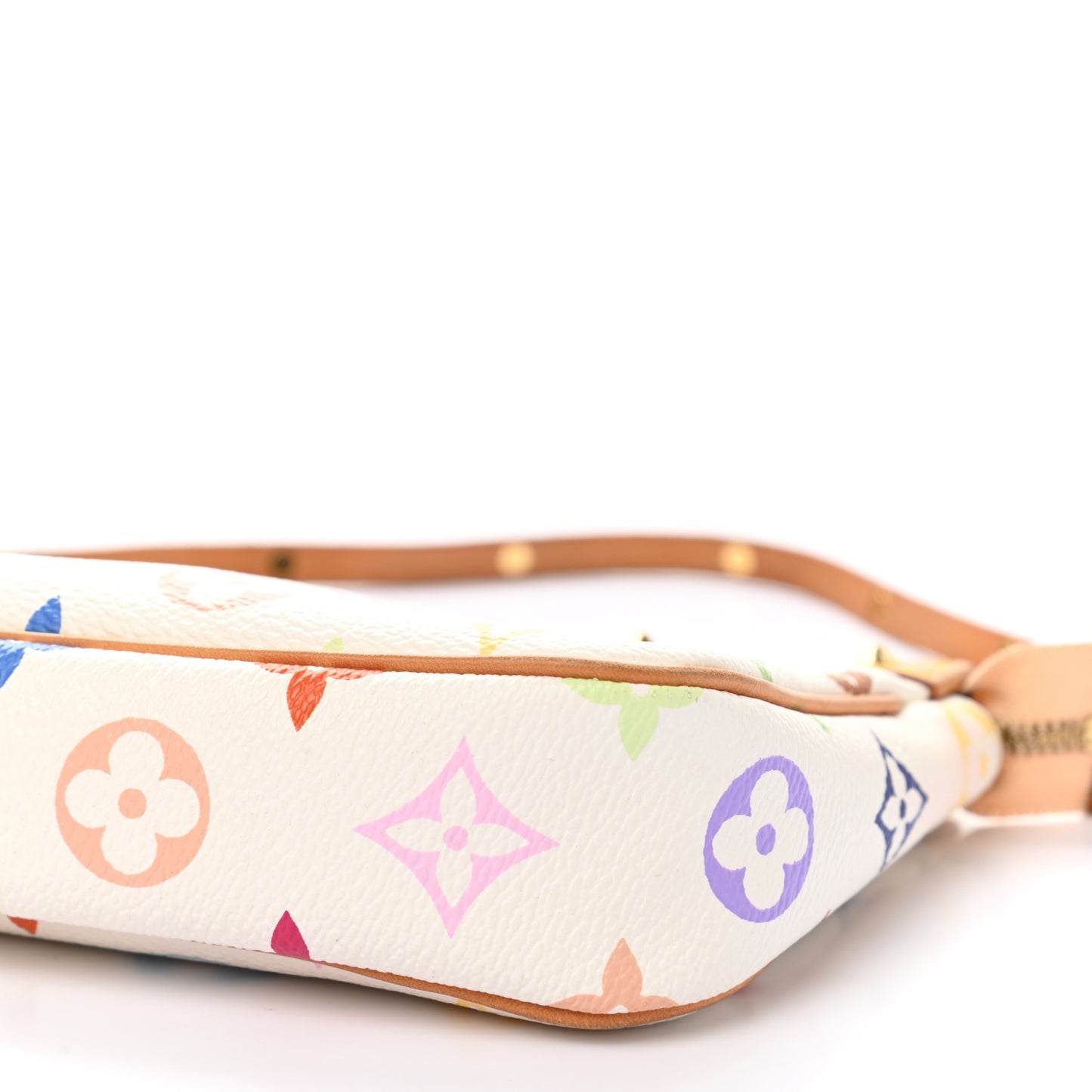 Monogram Multicolor Pochette Accessories White