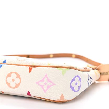 Louis Vuitton Monogram Multicolor Pochette Accessories White 9 of 10