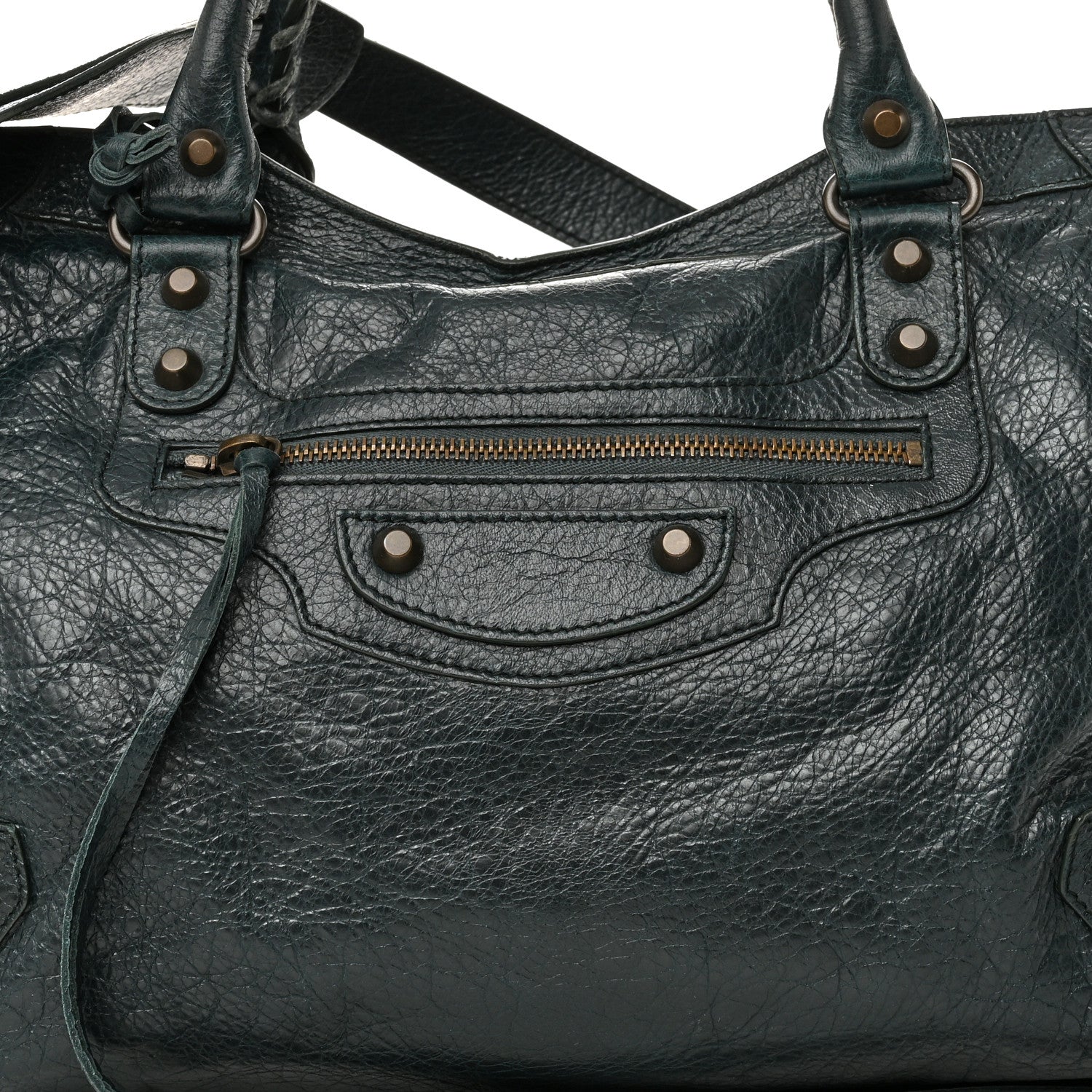 Balenciaga Agneau Classic Hardware City Vert Pinede 9 of 16