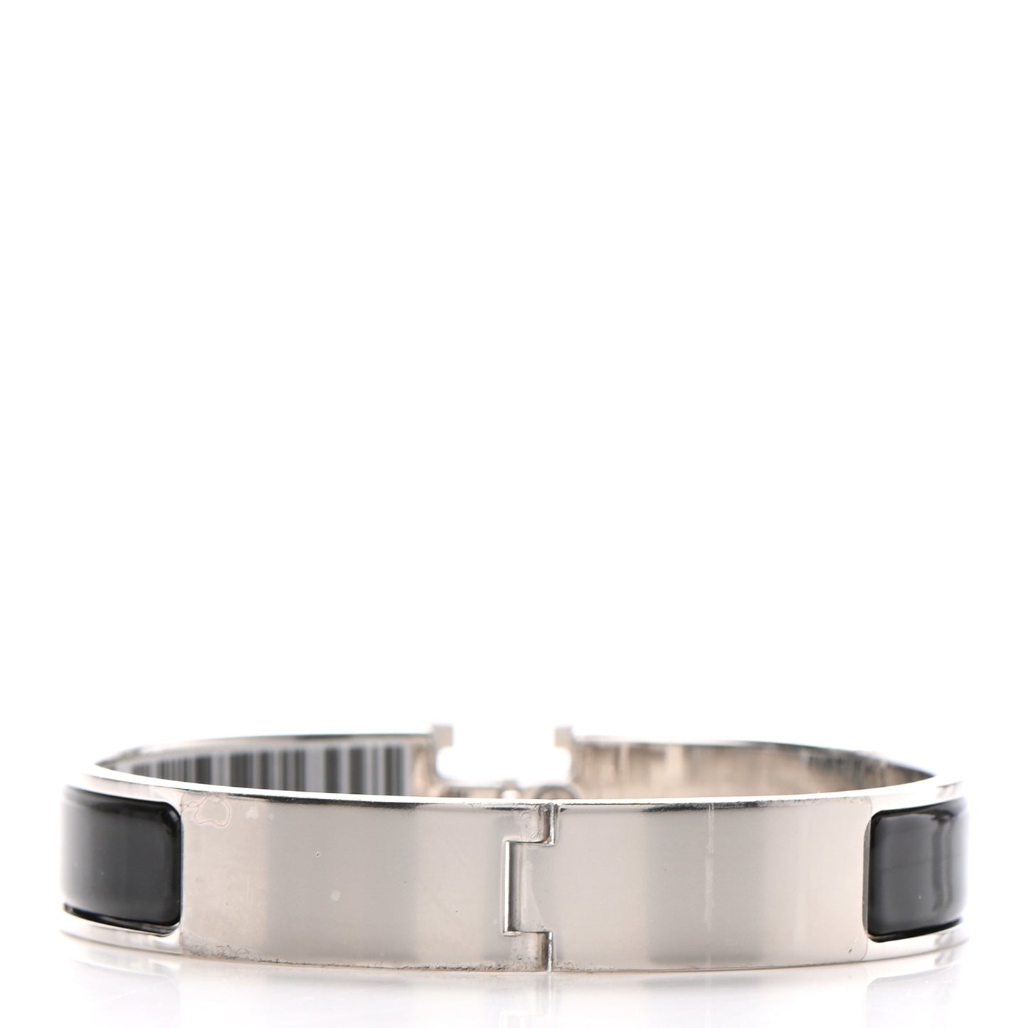 Enamel Narrow Clic Clac H Bracelet GM Black