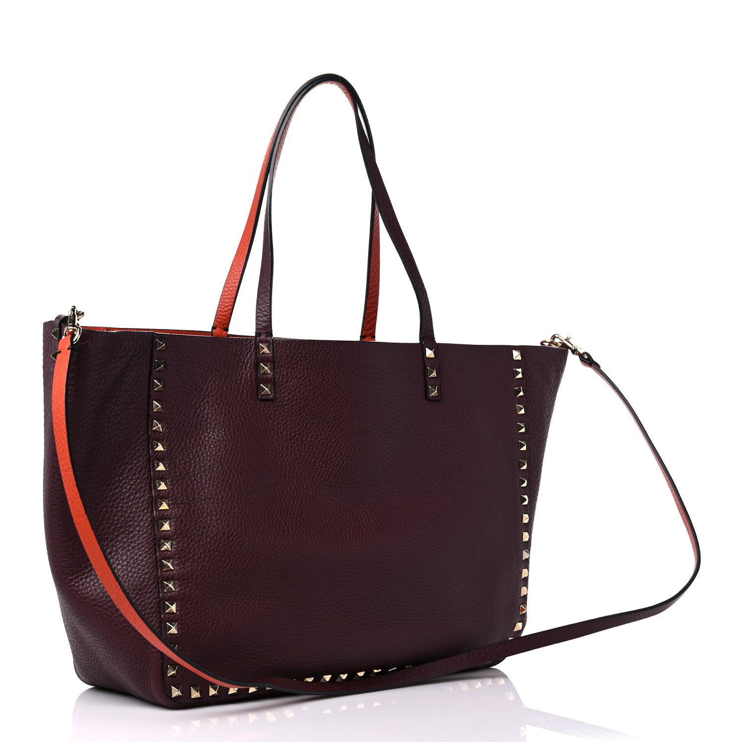 Valentino Garavani Grained Calfskin Rockstud Reversible Tote 3 of 22