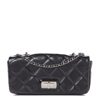 Chanel Patent Quilted Mademoiselle East West Flap Black 1 of 13