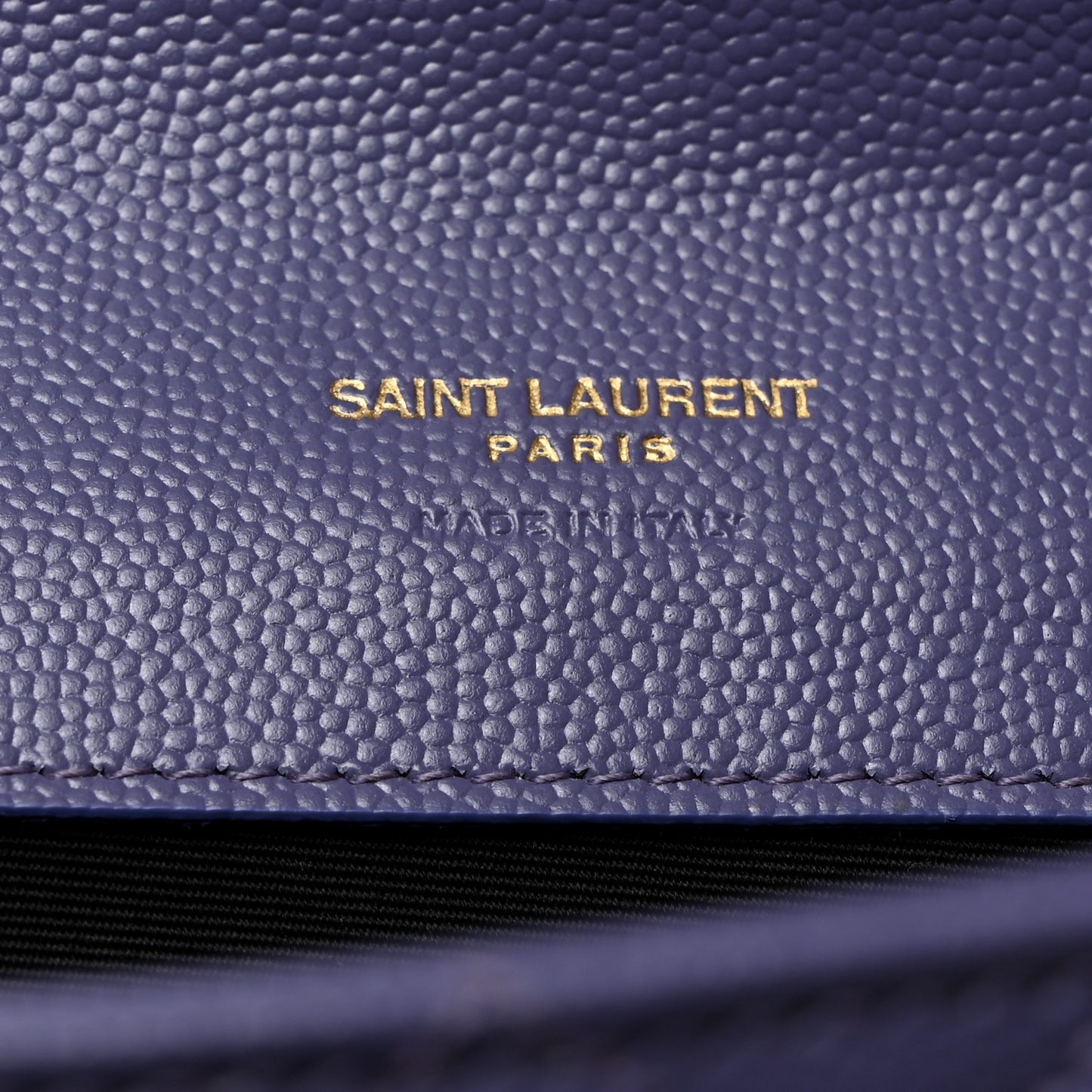 Grain De Poudre Textured Mixed Matelasse Triquilt Monogram Clutch Dark Wisteria