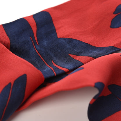 Hermes Silk Les Mains Twilly Rouge Dolomites 4 of 4