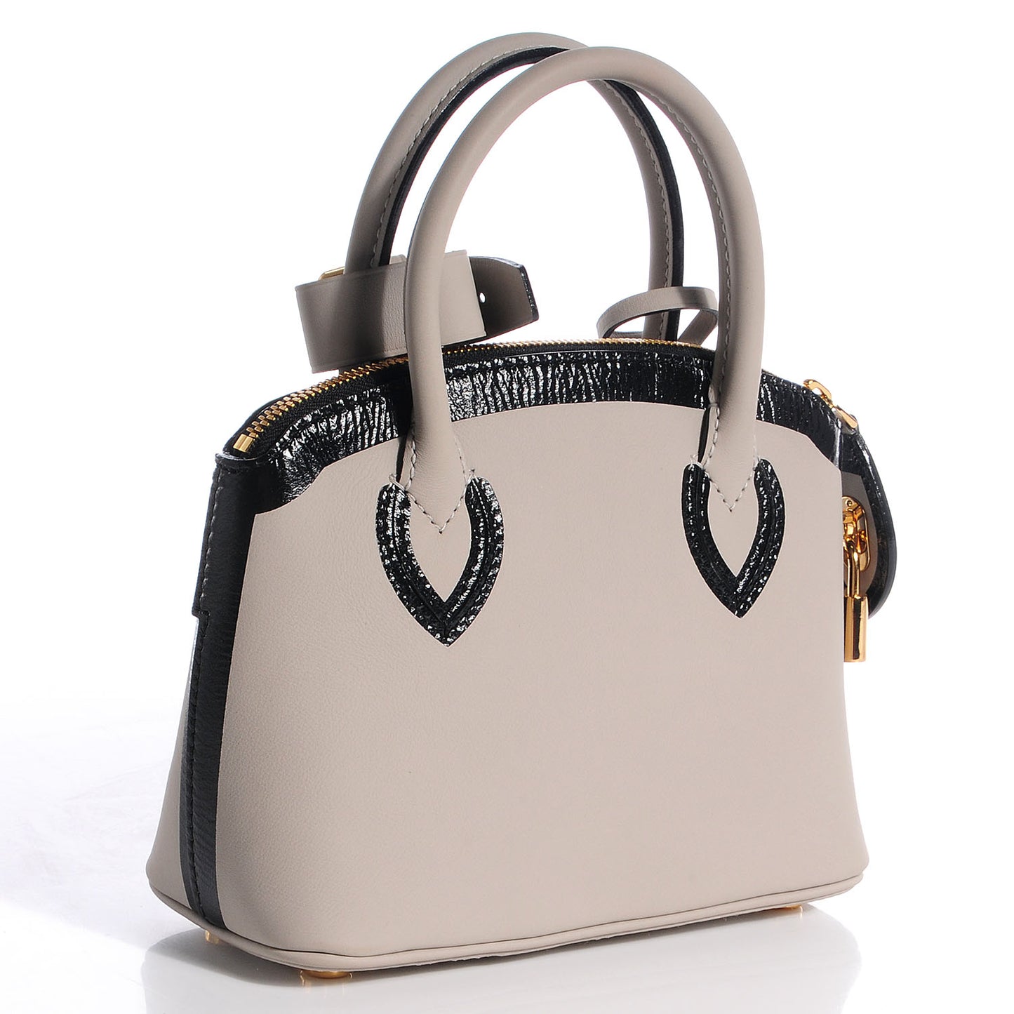 Cuir Obsession Lockit BB Gris