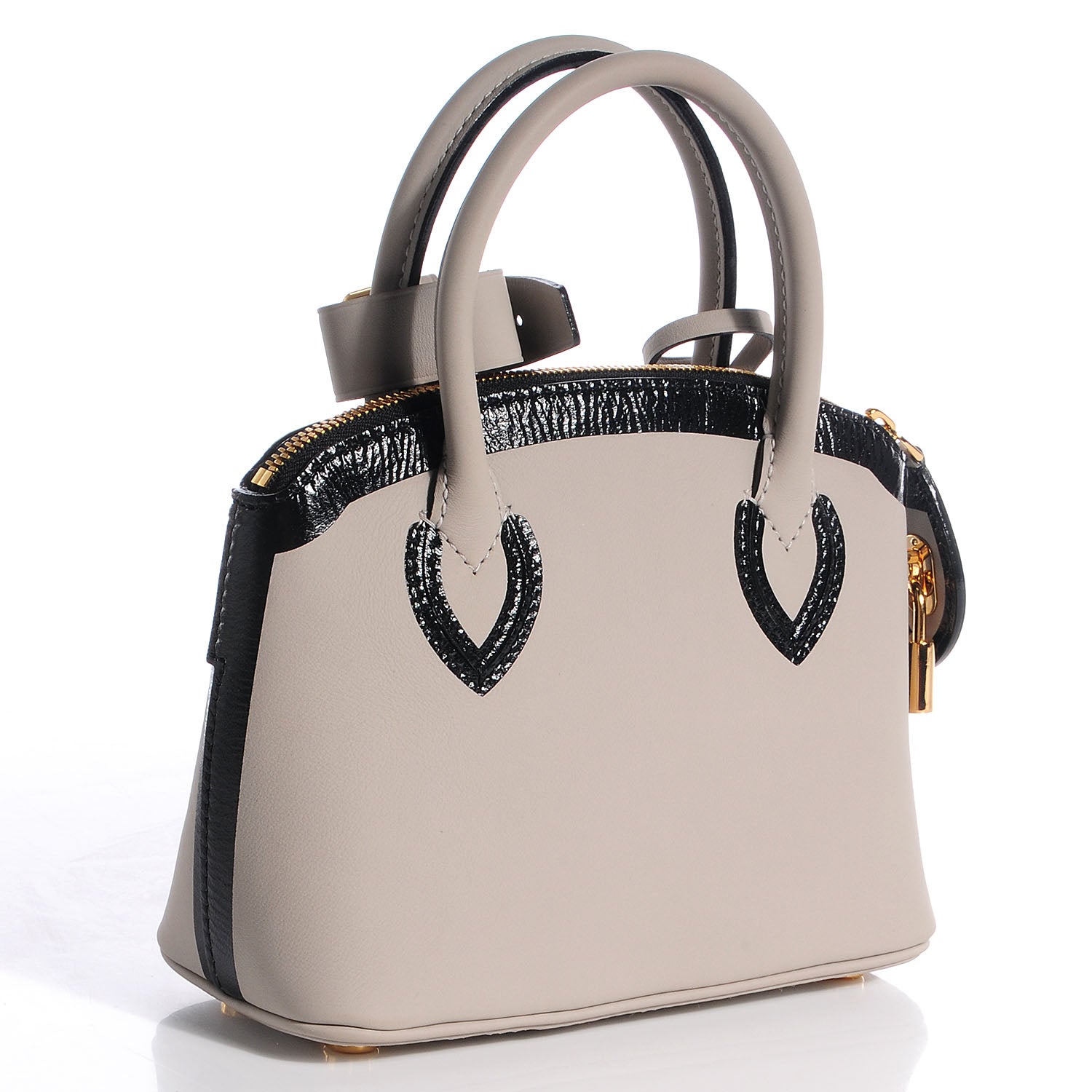 Louis Vuitton Cuir Obsession Lockit BB Gris 3 of 8