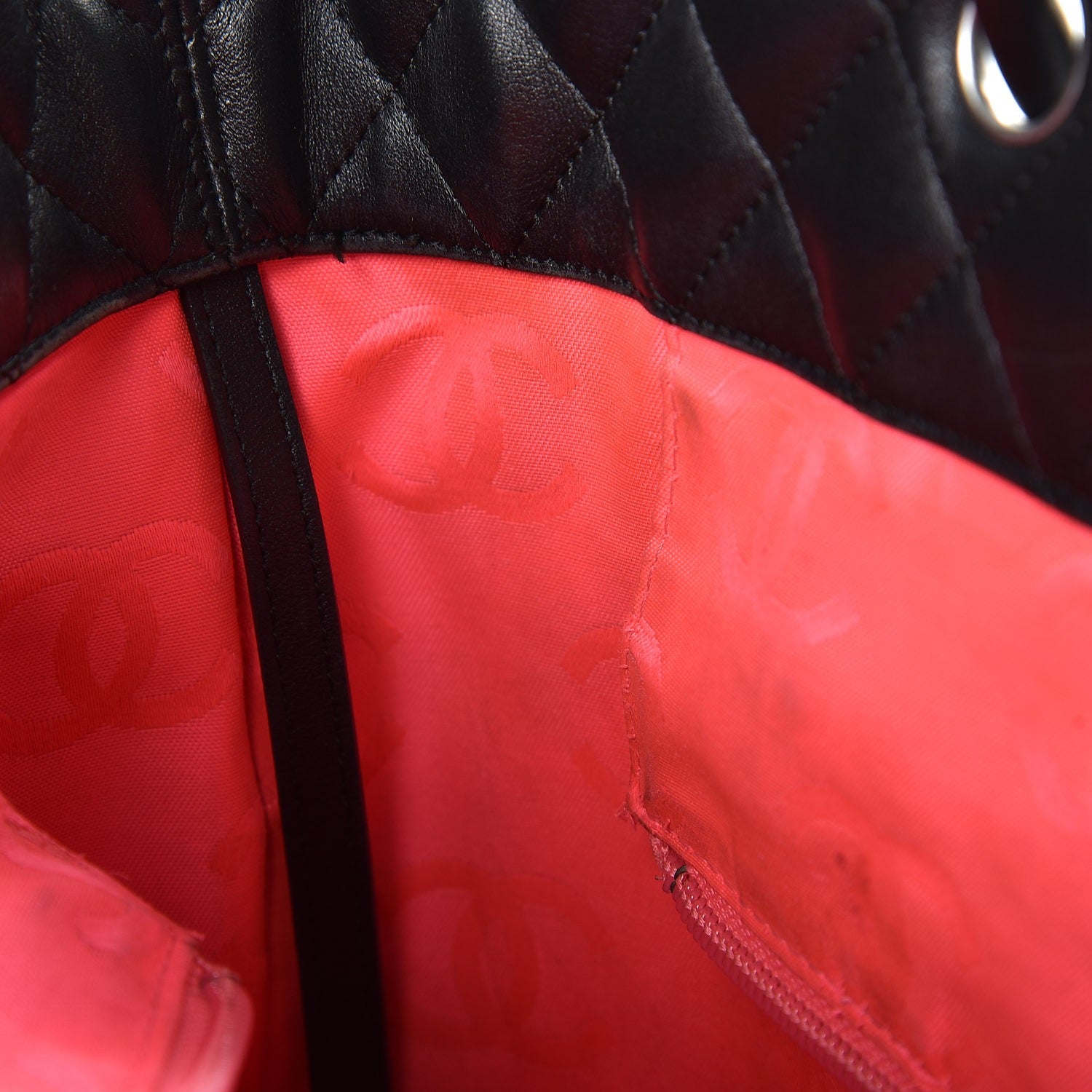 Chanel Calfskin Quilted Large Cambon Tote Black 8 of 9