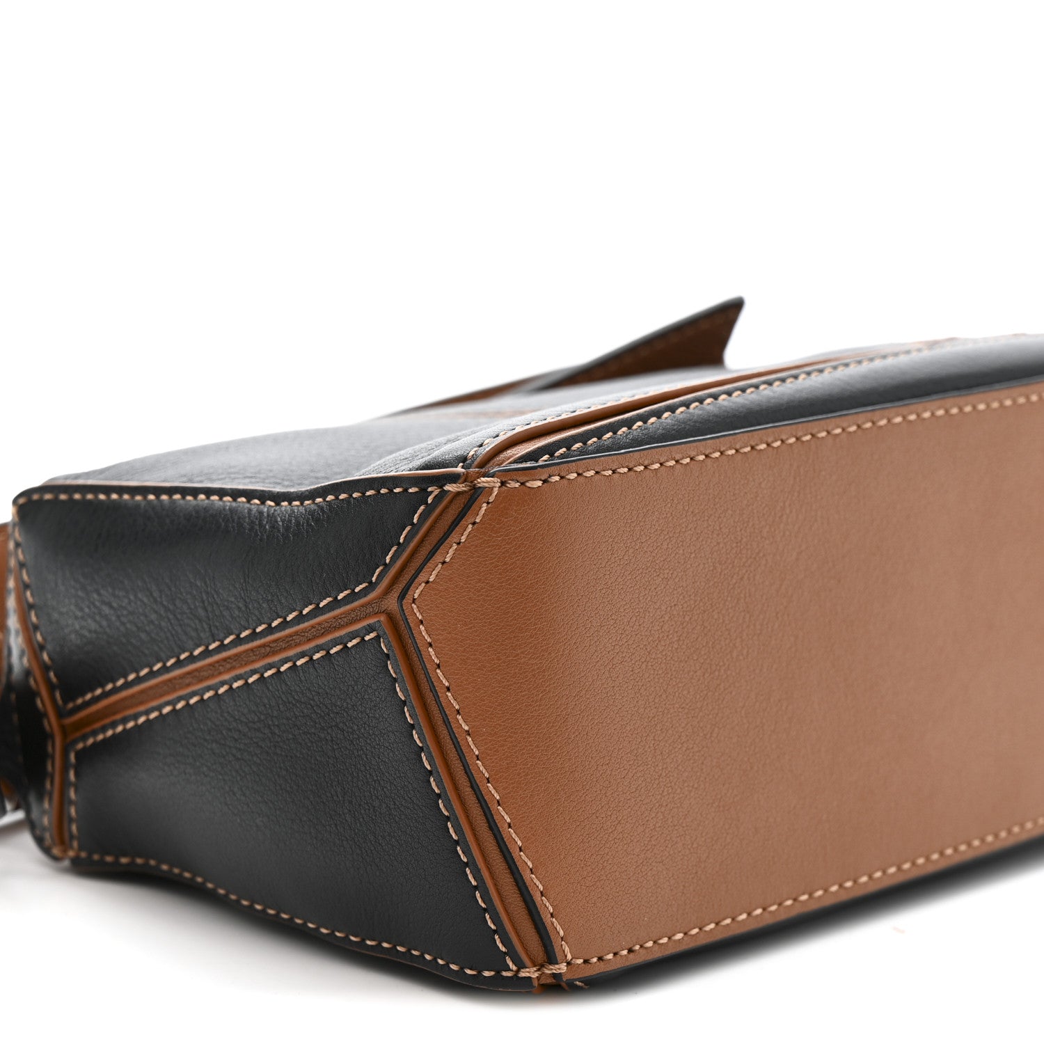 Loewe Calfskin Mini Puzzle Bag Tan Black 9 of 10