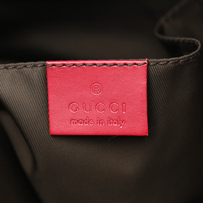 Gucci GG Monogram Medium Web Handle Vertical Tote Red 6 of 10