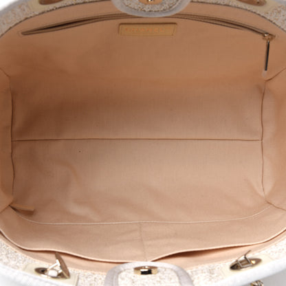 Chanel Lurex Boucle Small Deauville Tote Ivory 5 of 10
