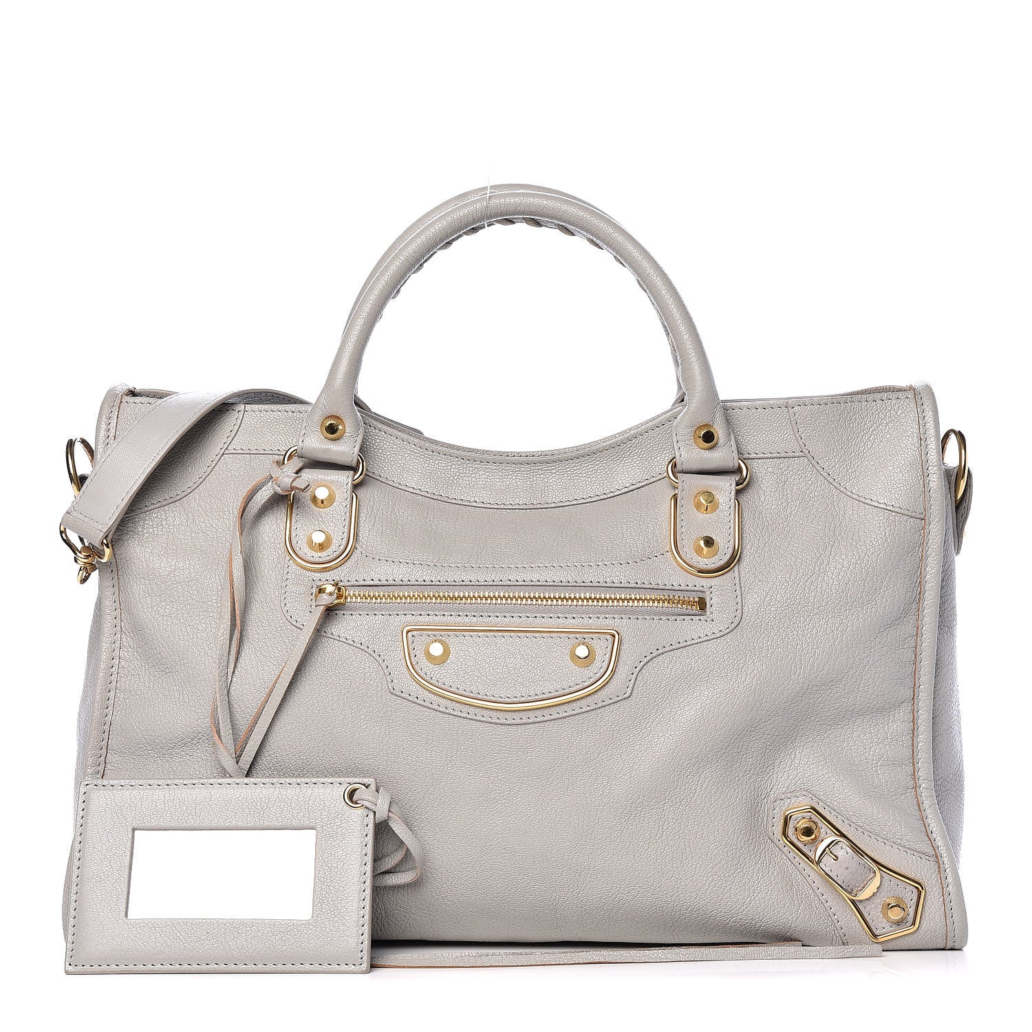 Balenciaga Chevre Gold Metallic Edge Hardware City Gris Glace 1 of 15