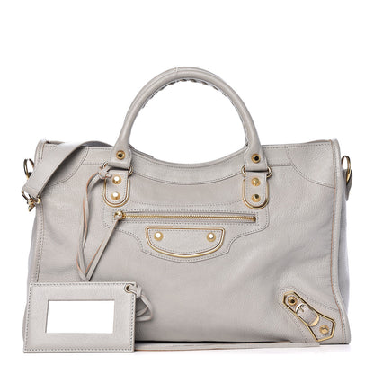 Balenciaga Chevre Gold Metallic Edge Hardware City Gris Glace 1 of 15