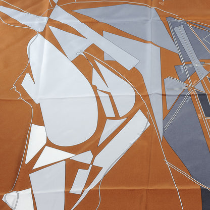 Hermes Silk Cheval De Courses Scarf 90 1 of 8