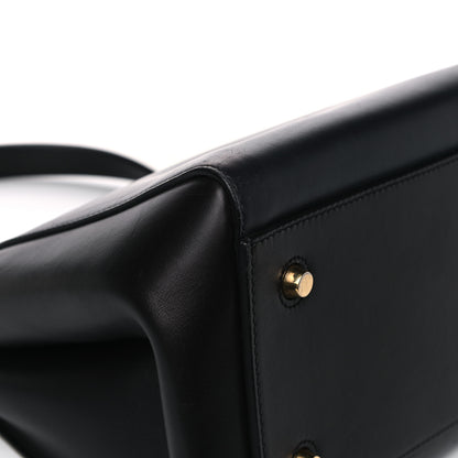 Celine Supple Calfskin Medium Edge Shoulder Bag Navy Blue 9 of 20