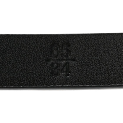 Chanel Calfskin Chain Logo Skinny Belt 85/34 Black 6 of 7
