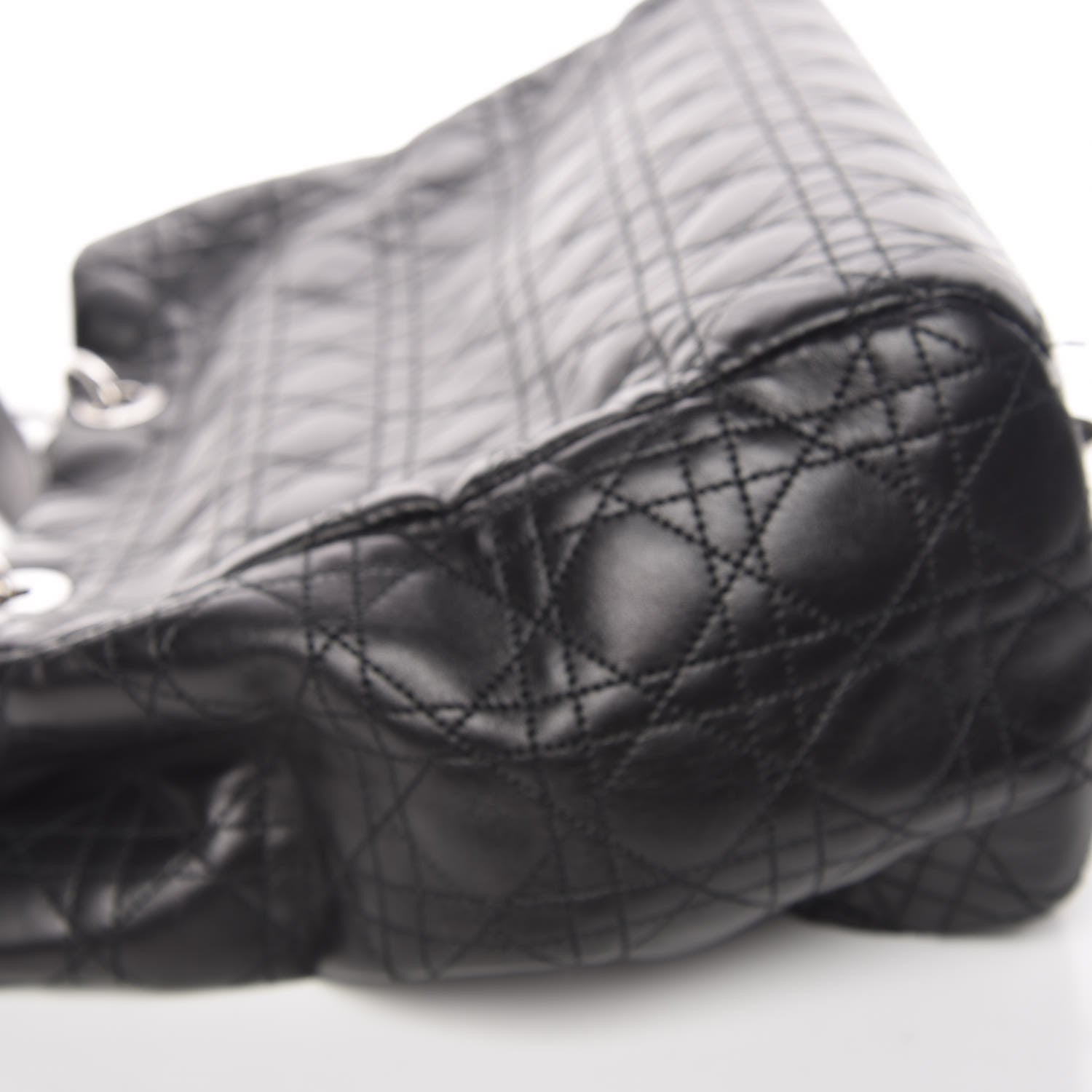 Christian Dior Lambskin Cannage Large Dior Soft Shopping Tote Black 16 of 16