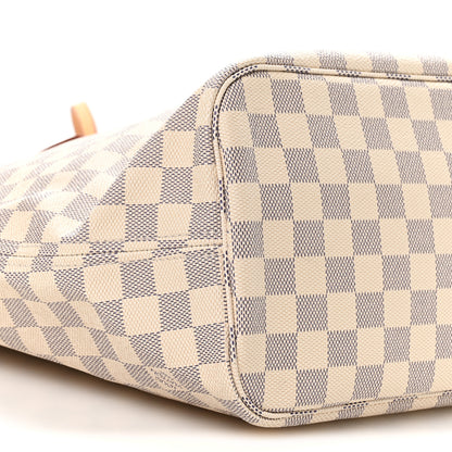 Louis Vuitton Damier Azur Neo Neverfull MM Rose Ballerine 10 of 12