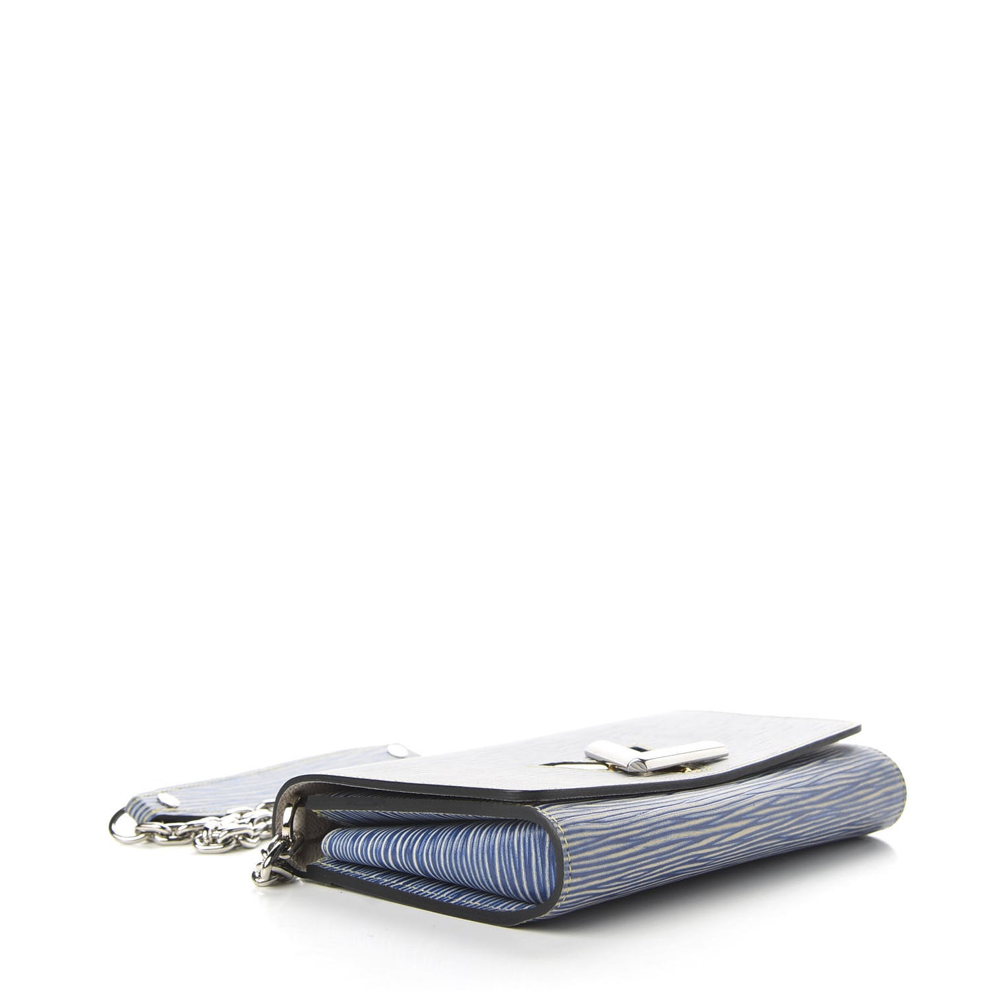 Epi Twist Chain Wallet Denim Light