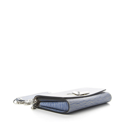 Louis Vuitton Epi Twist Chain Wallet Denim Light 4 of 10