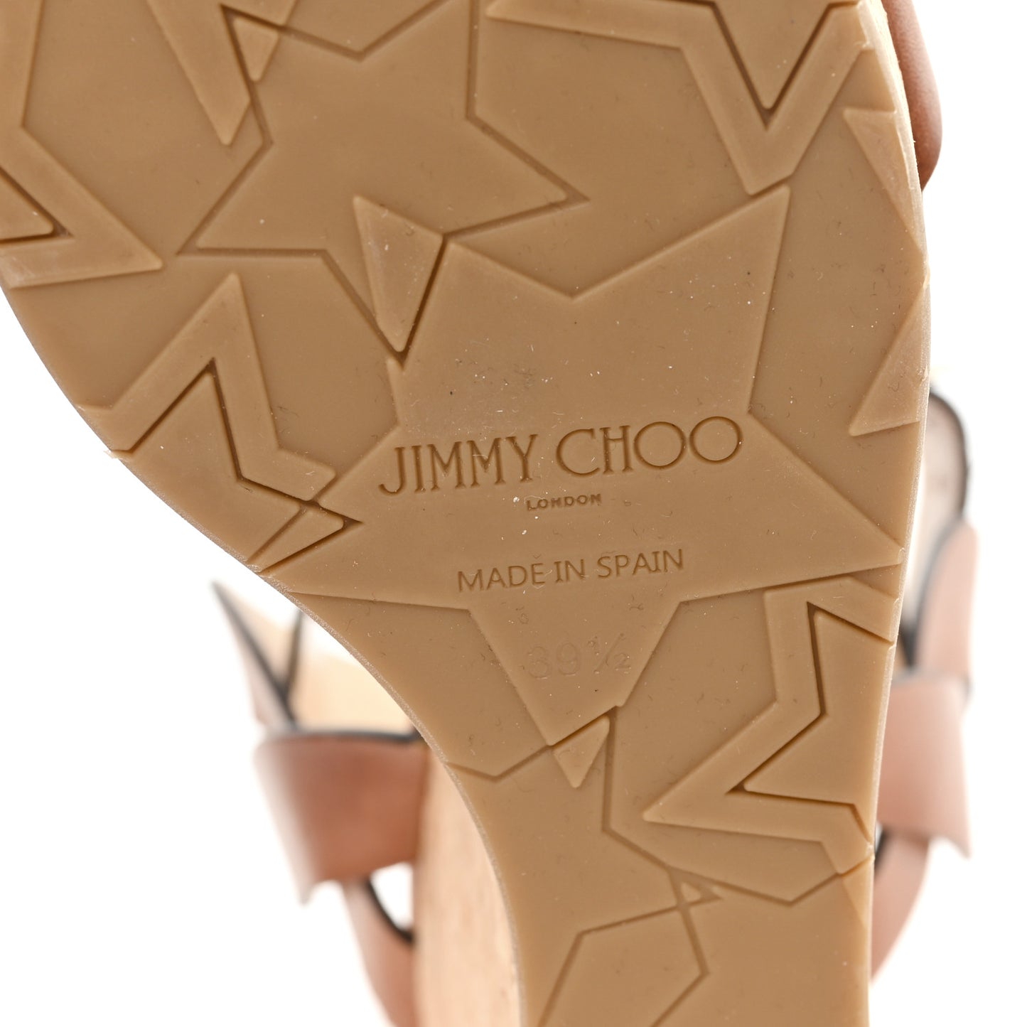 Vachetta Cork Aleili 100 Wedge Sandals 39.5 Brown