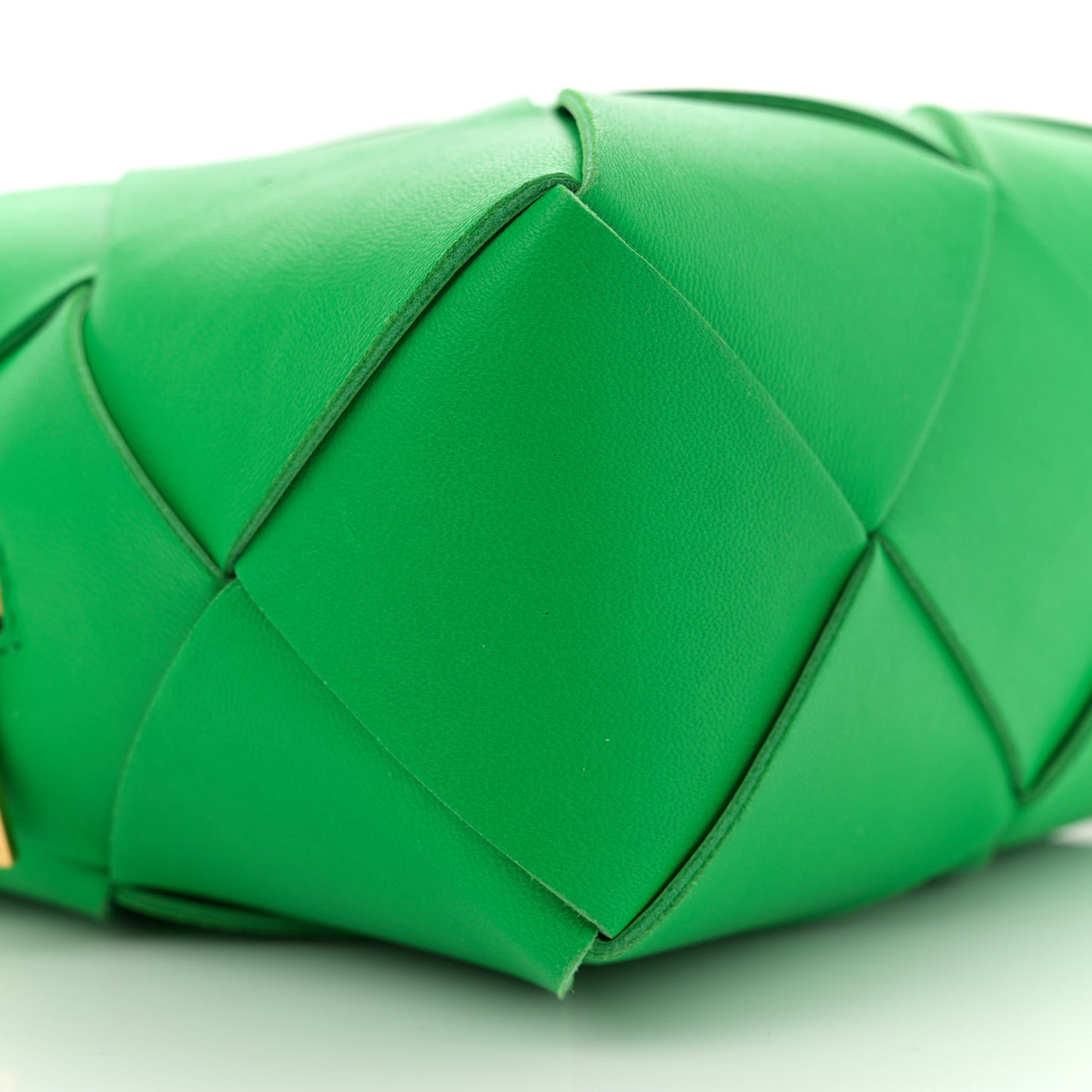 Lambskin Maxi Intrecciato Mini Cassette Camera Bag Parakeet