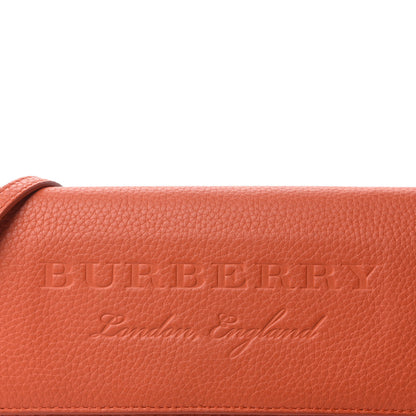 Burberry Calfskin Logo Embossed Chain Wallet Orange 11 of 11
