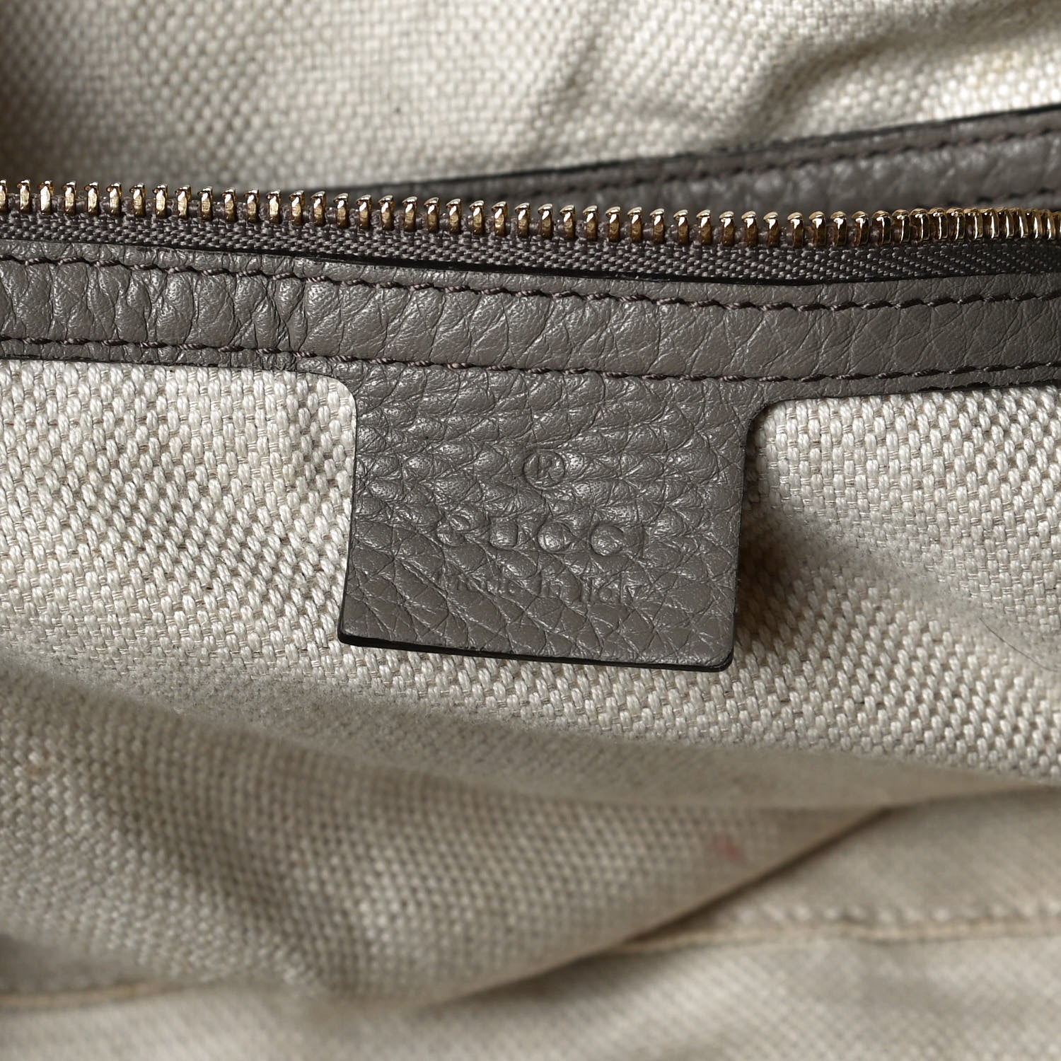 Gucci Pebbled Calfskin Medium Soho Shoulder Bag New Fango 5 of 16