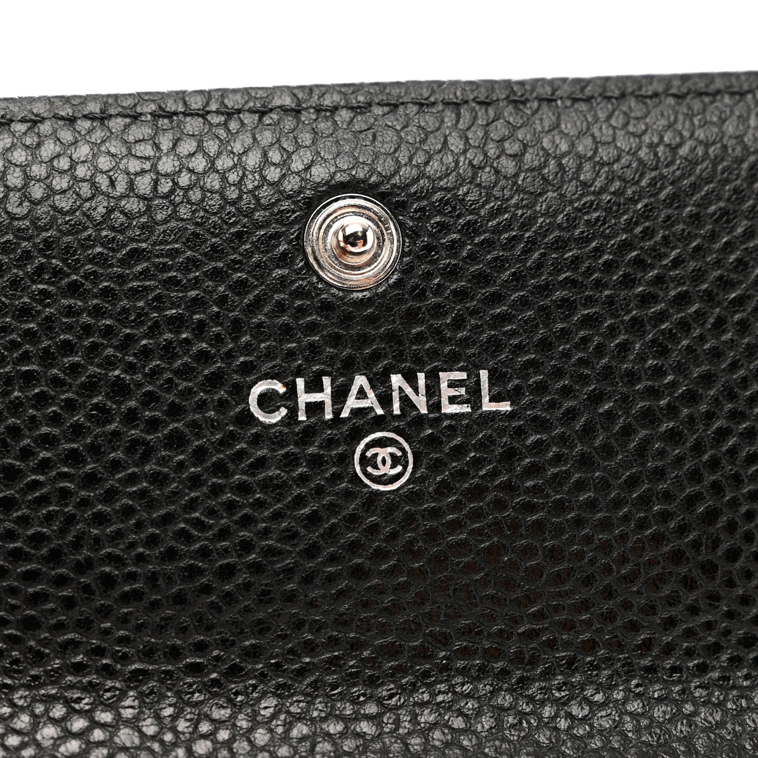 Chanel Caviar Quilted Large Gusset Flap Wallet Black 7 of 8