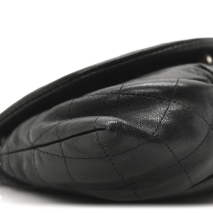 Chanel Lambskin Half Moon Wallet On Chain WOC Black 10 of 11