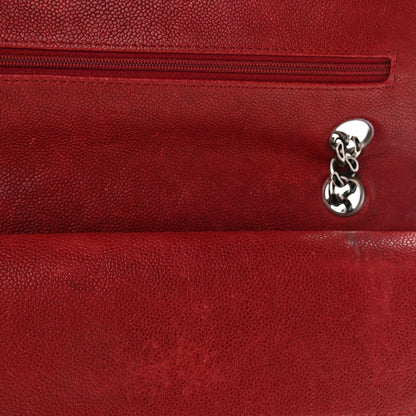Chanel Washed Caviar Quilted 2.55 Reissue 225 Bijoux Chain Flap Red 13 of 13