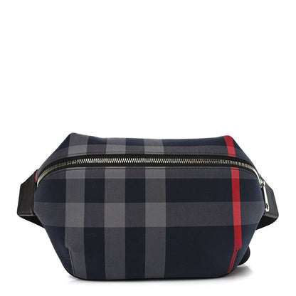 Burberry House Check Sonny Bum Bag Navy Grey 1 of 9