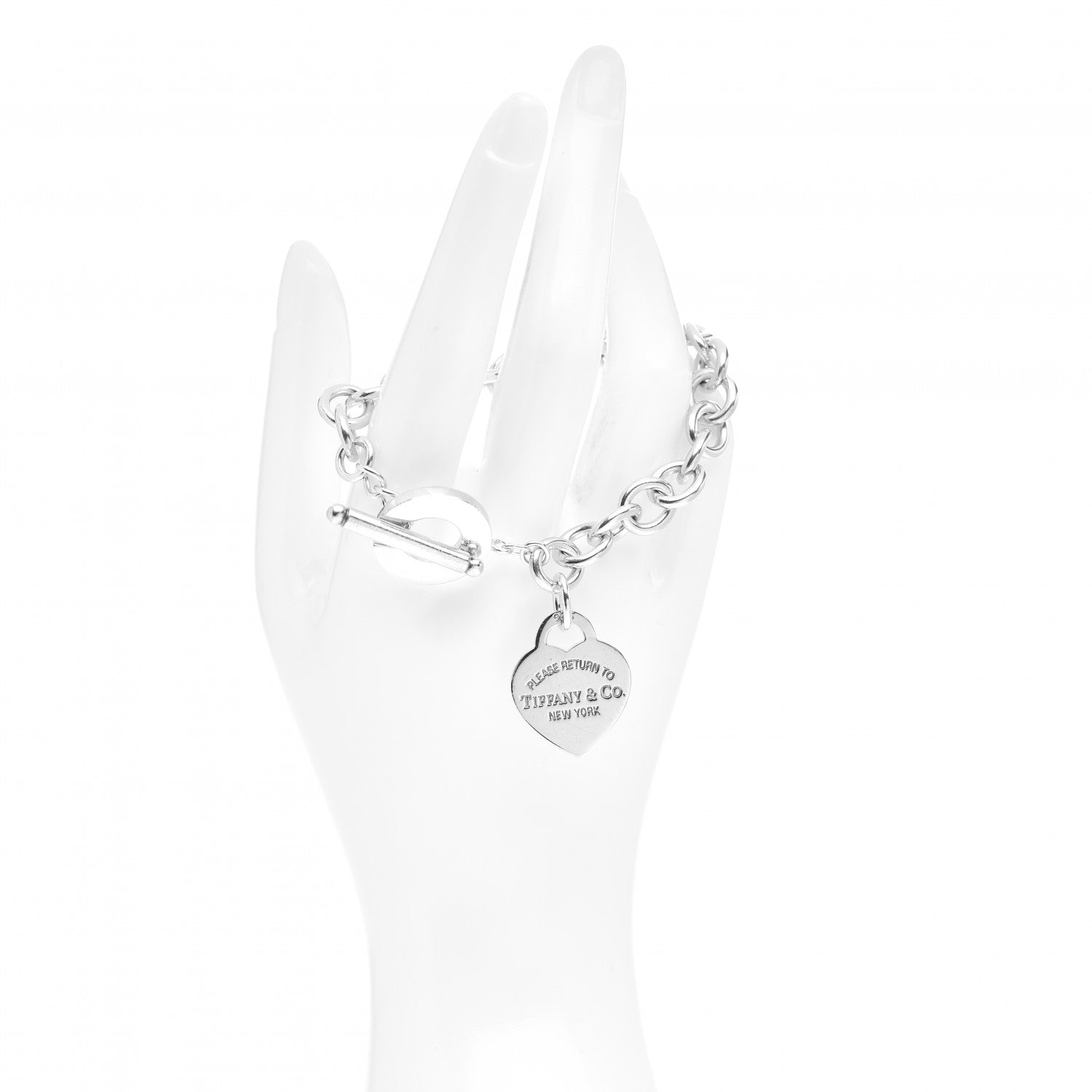 Tiffany Sterling Silver Return to Tiffany Heart Tag Toggle Bracelet 2 of 4