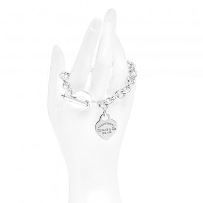 Tiffany Sterling Silver Return to Tiffany Heart Tag Toggle Bracelet 2 of 4