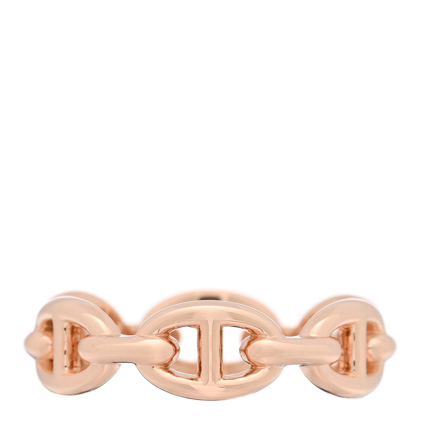 18K Rose Gold PM Chaine D'Ancre Enchainee Ring 54 7