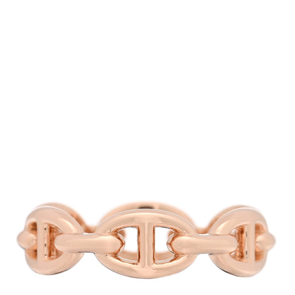 Hermes 18K Rose Gold PM Chaine D'Ancre Enchainee Ring 54 7 3 of 5