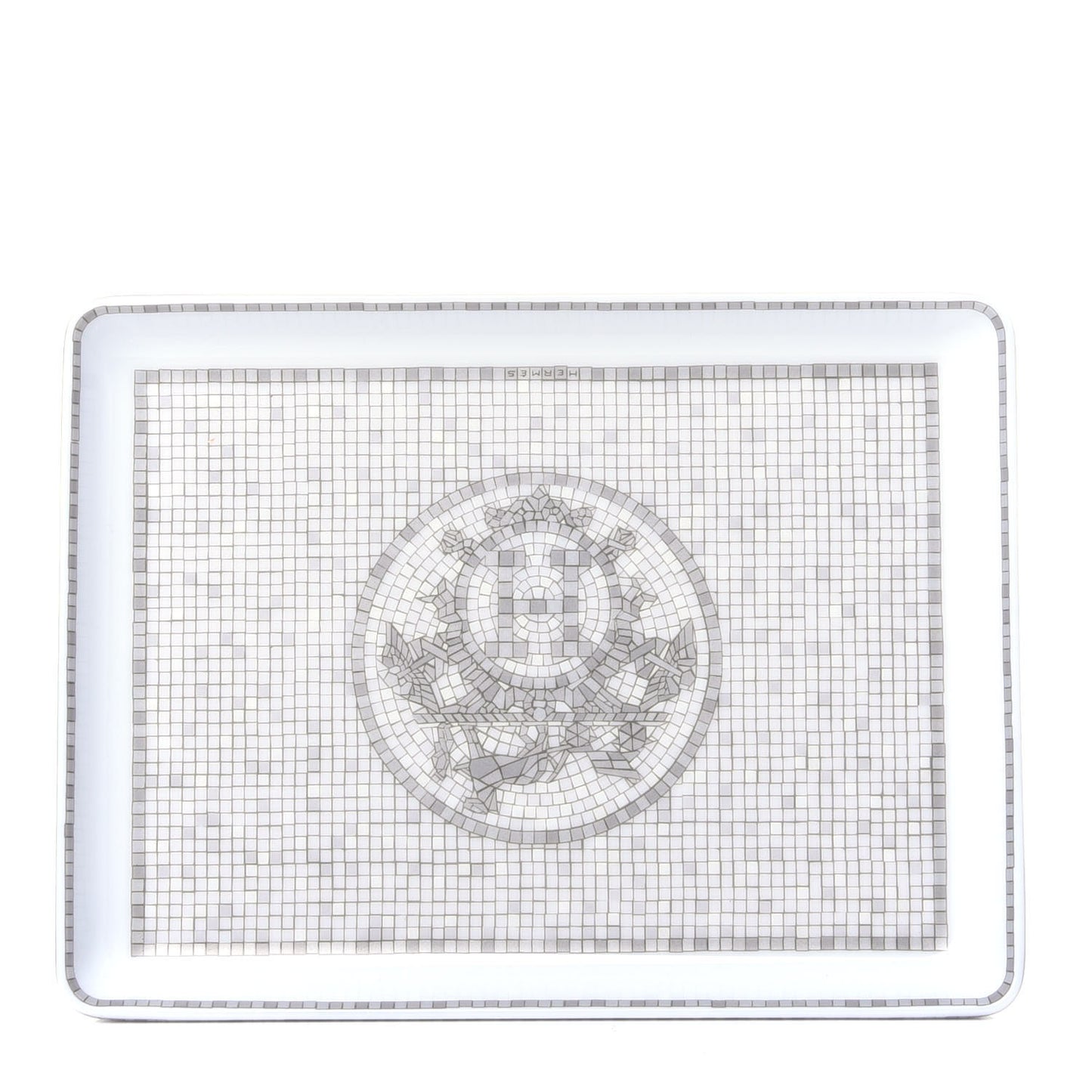 Porcelain Mosaique Au 24 Sushi Plate Platine