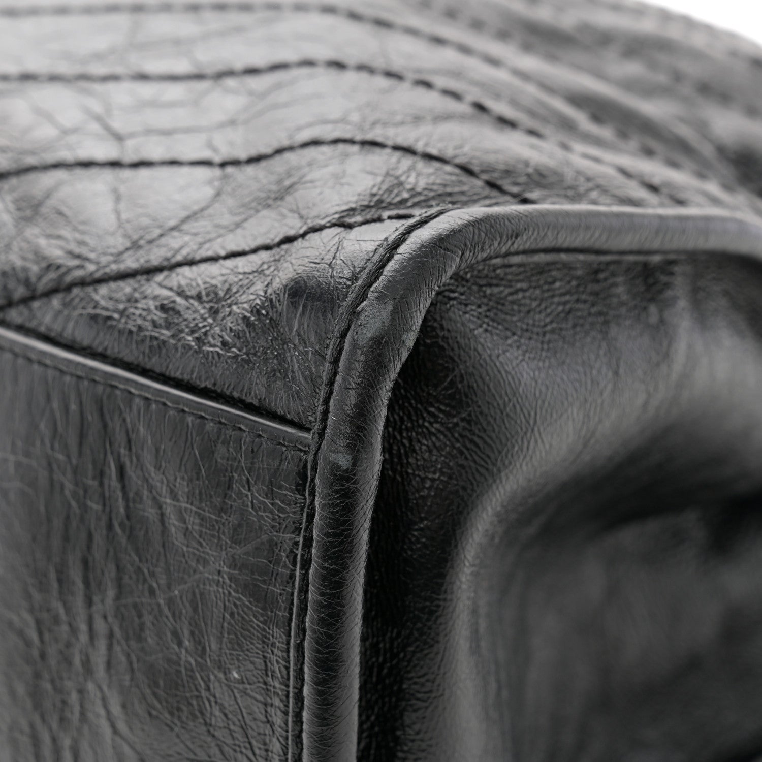 Saint Laurent Crinkled Calfskin Matelasse Monogram Large Niki Shopper Tote Black 12 of 14