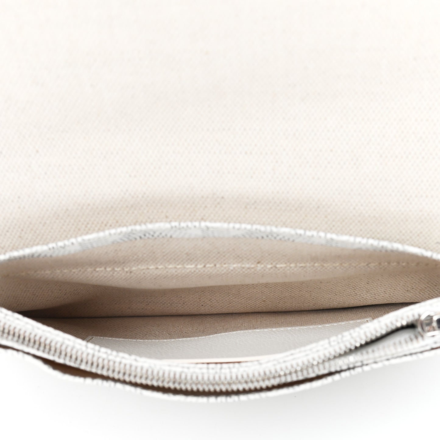 Goyardine Plumet Wallet Clutch White