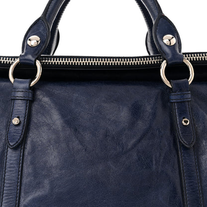 Miu Miu Vitello Lux Bow Tote Bleuette 7 of 9