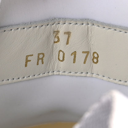Givenchy Neoprene Suede Mesh Baisse Jaw Low Sneakers 37 White 11 of 12