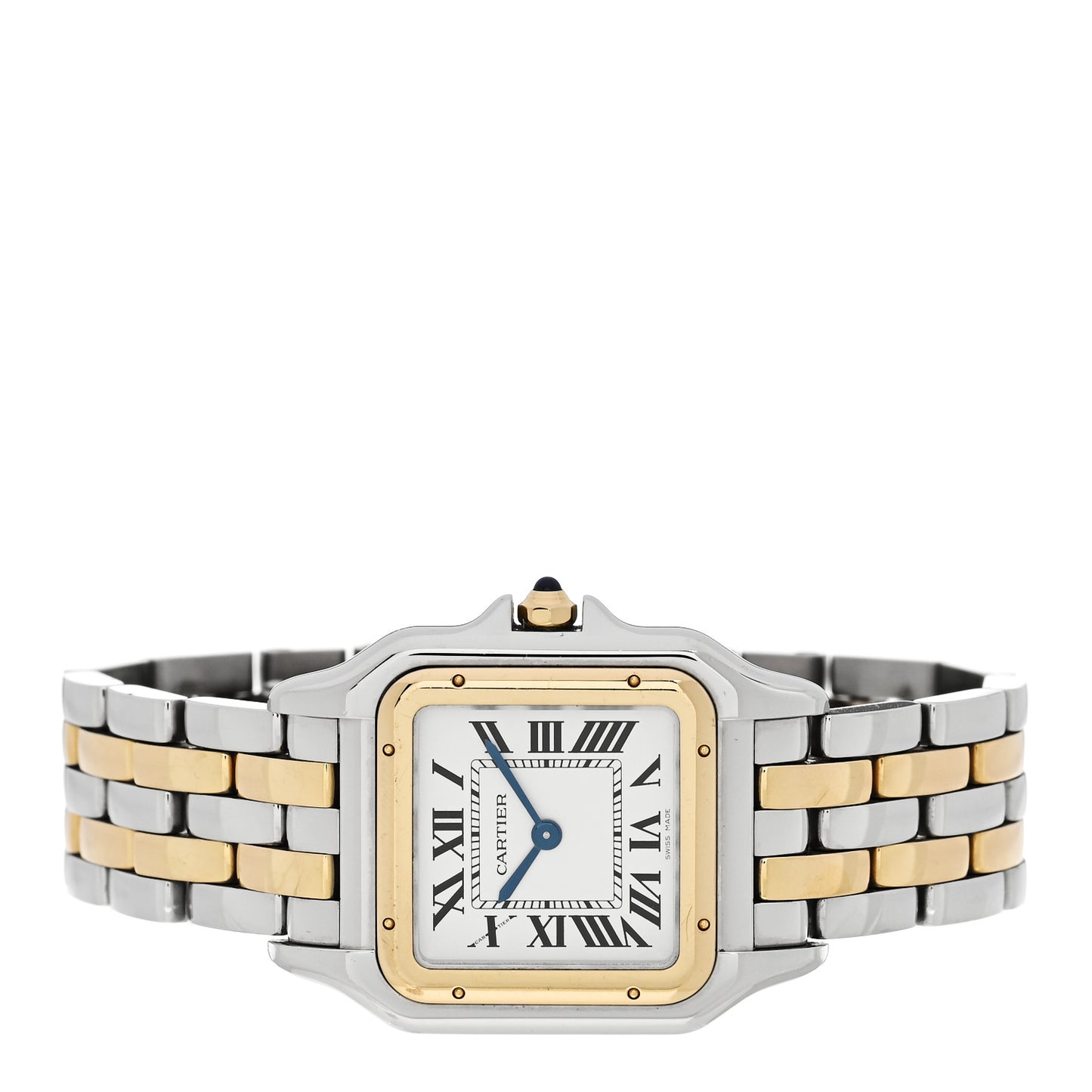 Stainless Steel 18K Yellow Gold 27mm Panthere Quartz Watch