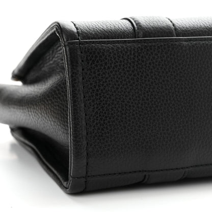 Marc Jacobs Grained Calfskin Small The Tote Bag Black 9 of 11