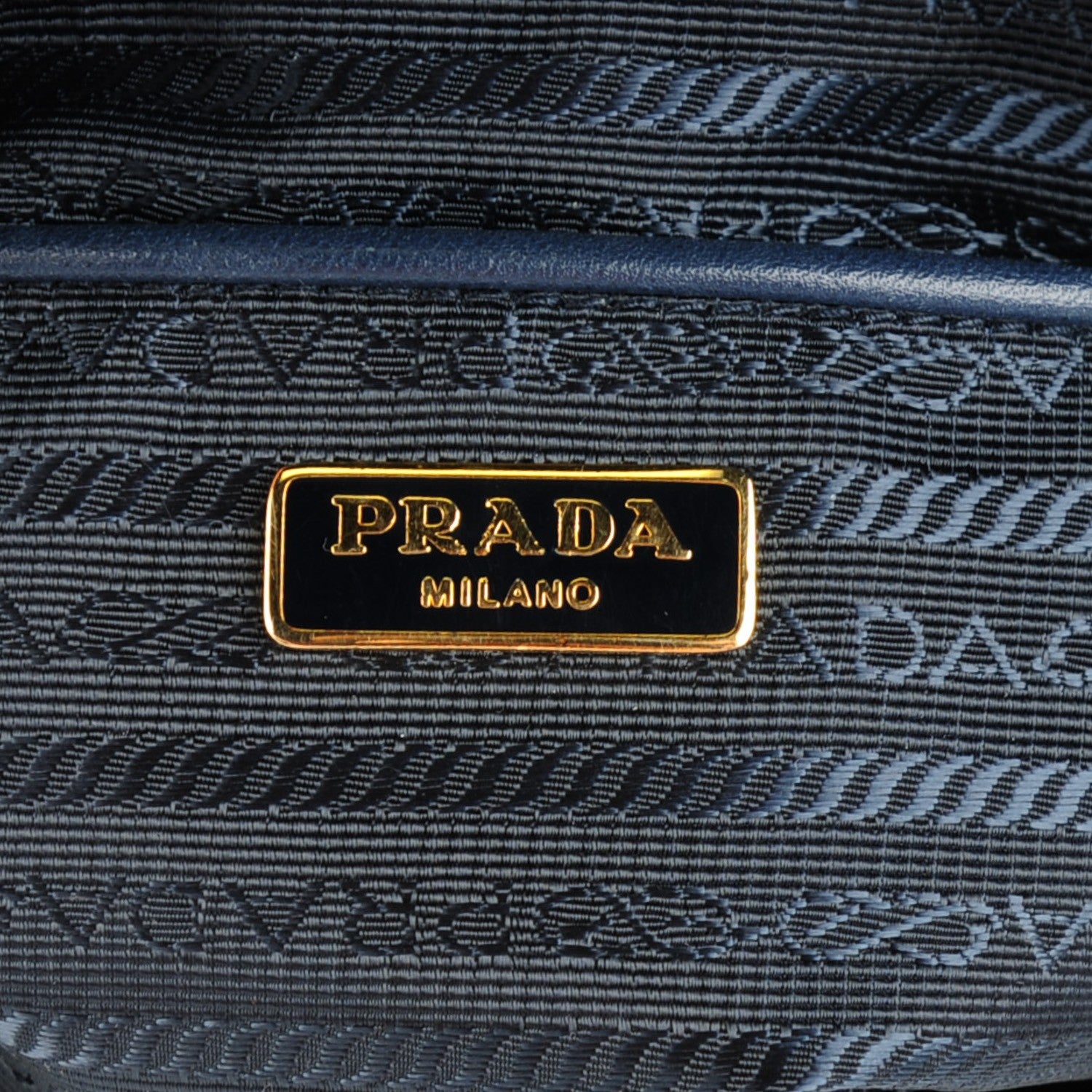Prada Tessuto Nylon Saffiano Crossbody Bag Blue 6 of 9