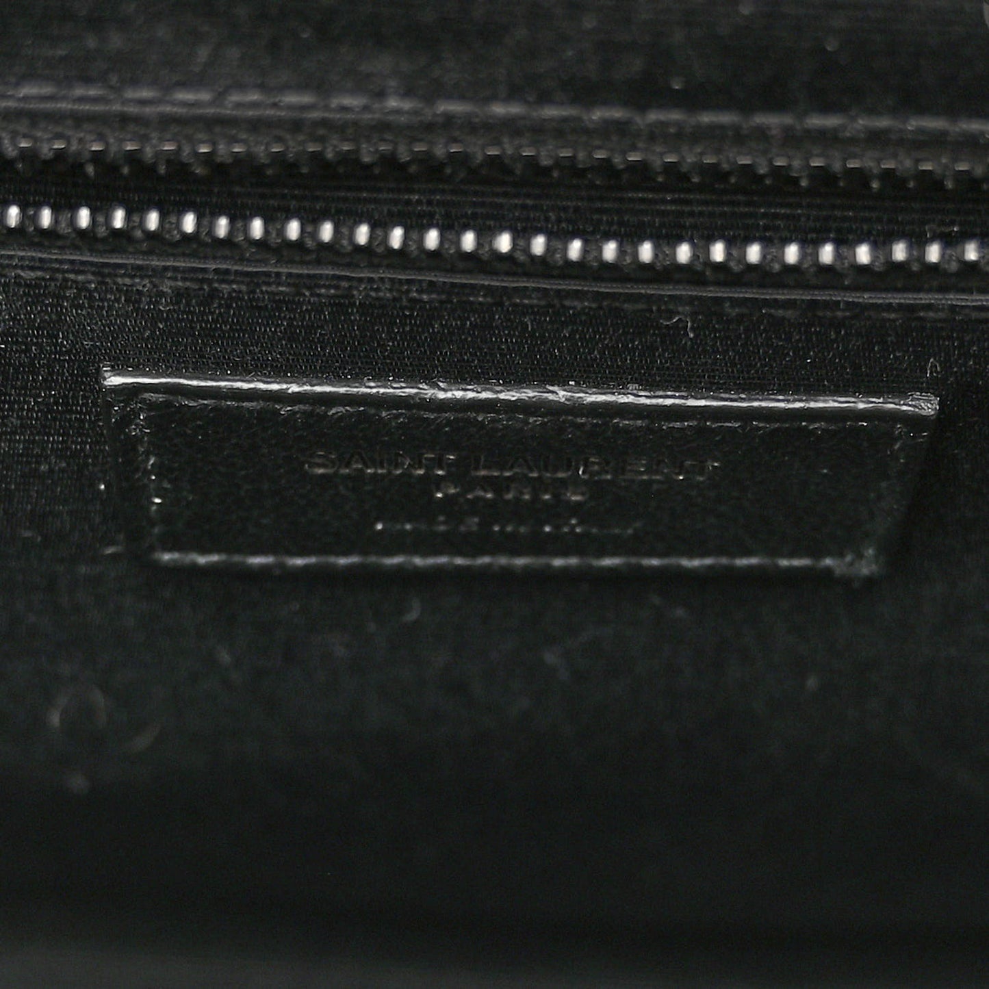 Grain De Poudre Textured Mixed Matelasse Large Triquilt Monogram Monochrome Satchel Black