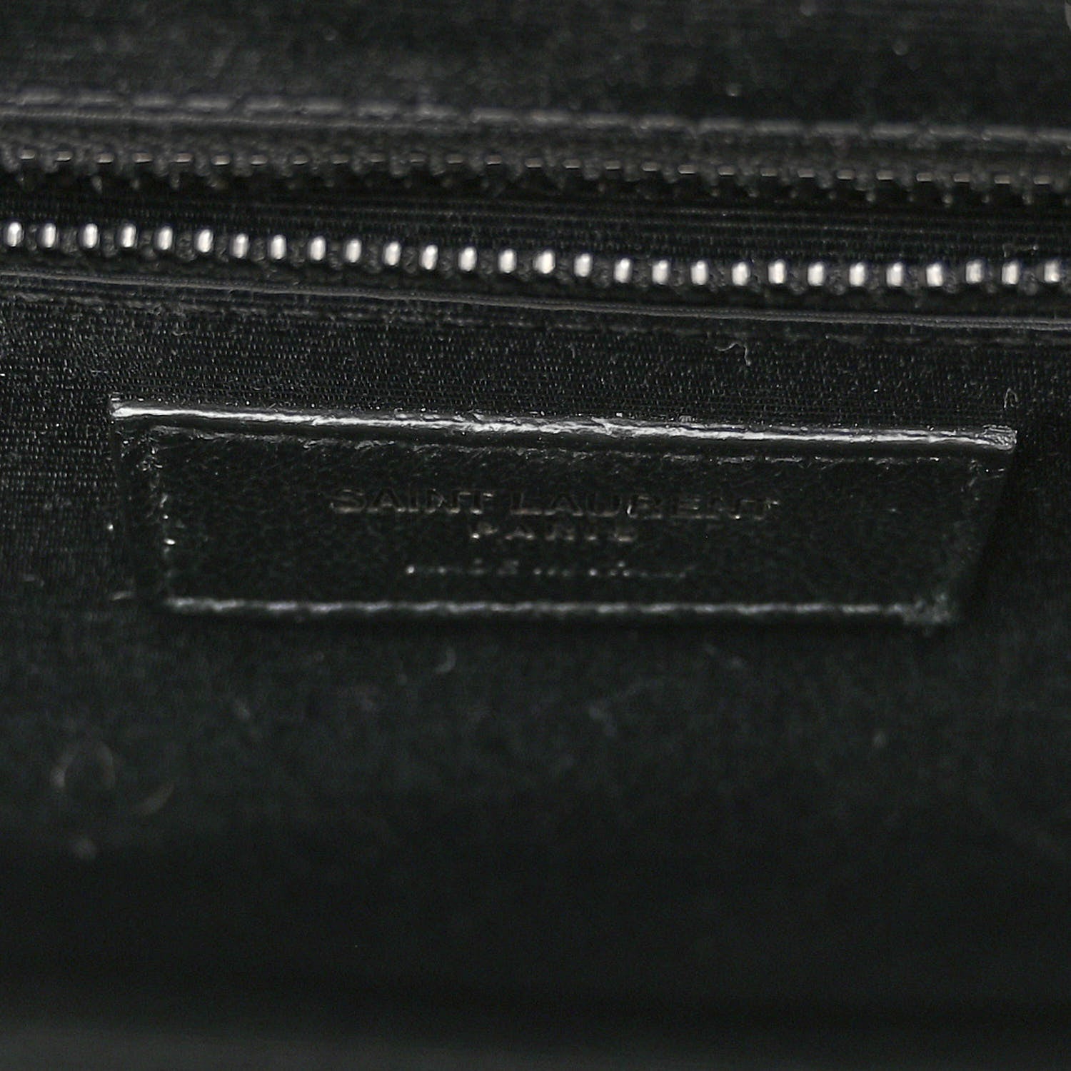 Saint Laurent Grain De Poudre Textured Mixed Matelasse Large Triquilt Monogram Monochrome Satchel Black 6 of 10