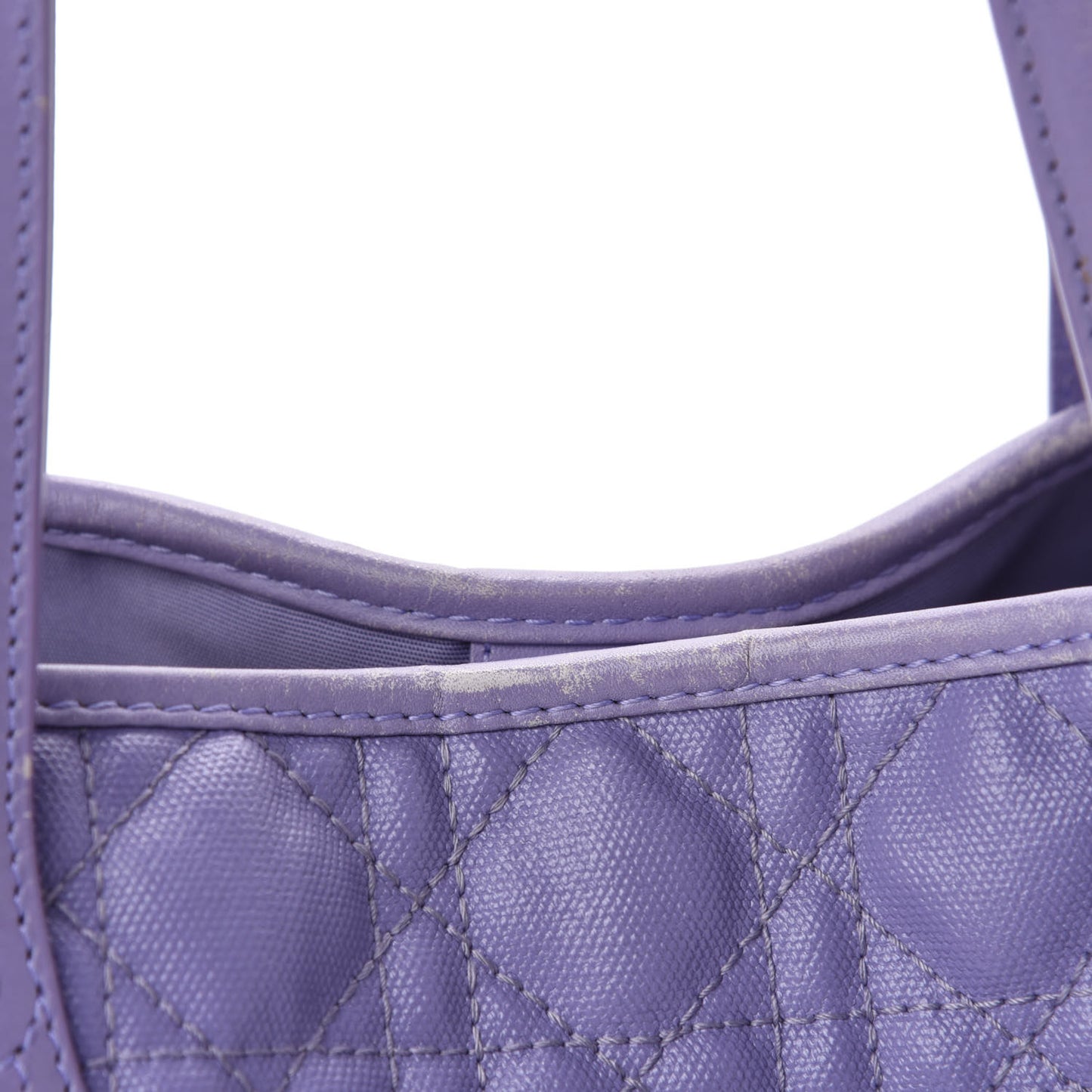 Coated Canvas Cannage Medium Panarea Tote Lilac
