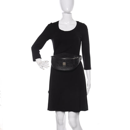 MCM Visetos Small Fusten Belt Bag Black 2 of 7